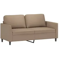 VidaXL 2-Sitzer-Sofa Cappuccino-Braun 140 cm Kunstleder