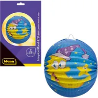 IDENA Lampion Mond und Stern, Ø26cm