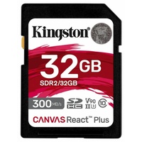 Kingston Technology 32GB Canvas React Plus SDHC UHS-II 300R/260W