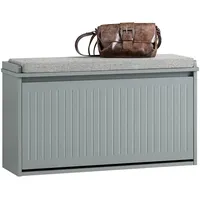 SoBuy Schuhbank Hellgrau, Holzwerkstoff, 80x45x26 cm Garderobe, Garderobenbänke, Schuhbänke
