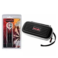 KARELLA Dartpfeil Dartset Winner Blackstar Steel mit Dartcase Dartpfeil