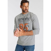 MAN'S WORLD Langarmshirt Langarm, bedruckt, aus Baumwolle und Viskose,