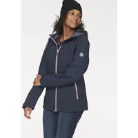 POLARINO Softshelljacke, mit Kapuze, für den Übergang, aus Softshell,