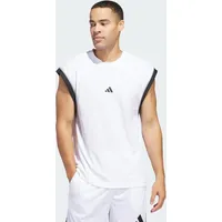 Adidas Basketball All-World Sleeveless Tanktop White / Black M