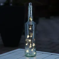 MARELIDA LED Drahtlichterkette KORKEN Sterne - für Flaschen -