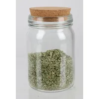 Buri 12x Vorratsglas 210ml mit Korkdeckel, zum Einmachen und