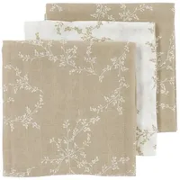Meyco Baby Branches Sand Musselin 70x70cm - 3-Pack