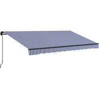 Outsunny Markise mit Handkurbel, 400 x 300 cm, -