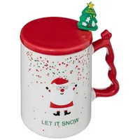 Atmosphera Créateur d'intérieur Weihnachtstasse mit Löffel und Deckel, 350