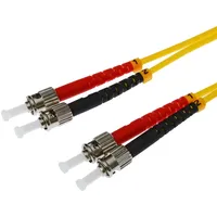 Helos Patchkabel 9/125μm OS2 ST InfiniBand/Glasfaserkabel gelb