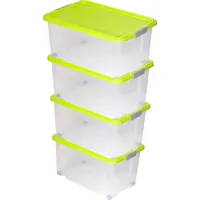 BigDean Eurobox mit Deckel und Rollen 60 x 40