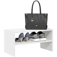 VidaXL Schuhregal Stapelbar Weiß 60x30x30,5 cm