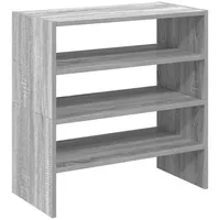 VidaXL Schuhregale 2 Stk. Stapelbar Grau Sonoma 60x30x30,5 cm