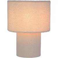 NÄVE Tischleuchte Fluffy, weiß Höhe 31 cm Textil E27