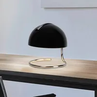 NÄVE Tischleuchte Burano, schwarz Höhe 25 cm, Glas/Metall, E27