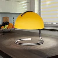 NÄVE Tischleuchte Burano, gelb Höhe 25 cm E27