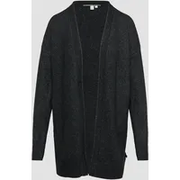 QS Strickjacke mit Rollkante, Damen, schwarz, S