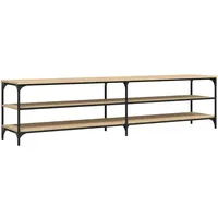 VidaXL TV-Schrank Sonoma-Eiche 200x30x50 cm Holzwerkstoff und Metall