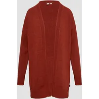 QS Strickjacke mit Rollkante, Damen, rot, XS