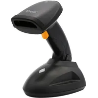 Equip Drahtloser 2D-Barcodescanner, Weite Entfernung, mit Ständer
