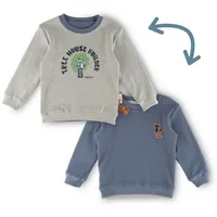 Sigikid Wendeshirt forest adventure grau/blau,122,grau/blau | 122