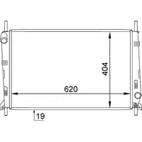 Mahle Kühler Motorkühlung MAHLE CR 1138 000S für Ford
