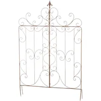 TPFGarden Rankgitter, Braun, Metall, 99x133x7 cm, Gartenzubehör, Gartendeko