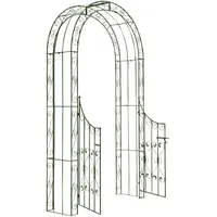 TPFGarden Rosenbogen, Grün, Metall, 128x245x26 cm, Gartenzubehör, Gartendeko
