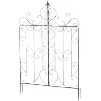 TPFGarden Rankgitter, Braun, Metall, 99x133x7 cm, Gartenzubehör, Gartendeko