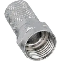 InLine 69910G 10er Pack F-Stecker, für Koaxialkabel mit Aussenmantel