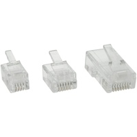 InLine 73098 100er Pack Modularstecker, 8P8C RJ45 zum Crimpen