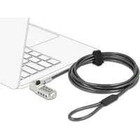 Navilock 20677 2 m Zahlenschloss, Stahl, Schwarz, Silber