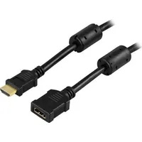Deltaco HDMI-123, 3 m, HDMI Typ A (Standard), Schwarz