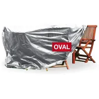 Rainexo Schutzhülle für Gartentisch silbergrau oval (RX90-TO SG)