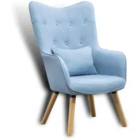 Estexo Fernsehsessel Relaxsessel Sessel mit Kissen Lese Stoff Polsterstuhl