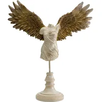 Kare Design Deko Figur Guardian Angel Female, Weiß/Gold, Handgefertigt,