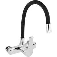TRIZERATOP Küchenarmatur Wandarmatur flexible Schwarz