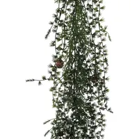 Gasper Kunstgirlande Künstliche LÄRCHENGIRLANDE ca 190cm mit Natur-Zapfen., Gasper,