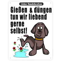 Speecheese Gießen und düngen - Kein Hundeklo Schild in