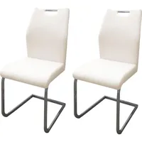 Hti-Living Esszimmerstuhl 2er Set Cremeweiß Nelly