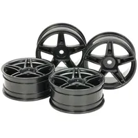 TAMIYA 1:10 Felgen (4) 5-Dop.-Sp. Sw 24mm +2