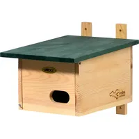 Dobar VOBU-Nistkasten Spitzdach für Zaunkönig aus Holz 16x16,x5x28 cm