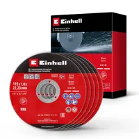Einhell Original Einhell 5-tlg. Dünntrennscheiben-Set für Metall, Ø 115