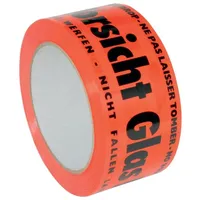 Ede - gerlinger PVC-Warnband 50mm x 66m Vorsicht Glas