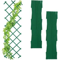 Relaxdays Rankgitter ausziehbar, 3er Set, Rankhilfe Kletterpflanzen, 180cm, Garten,