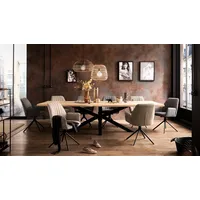 Home Affaire Esstisch »Tristan« Massivholz Wildeiche mit echter Baumkante,