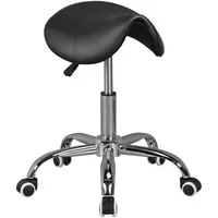 AMSTYLE Sattelhocker Kunstleder Schwarz