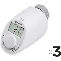 Eqiva Heizkörper-Thermostatkopf mit Bluetooth, 3 Stück