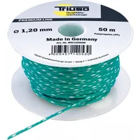 Triuso Profi-Maurerschnur, grün, mit weißem Kennfaden 2,0 mm, 50