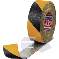 Tesa Antirutschklebeband extrem flexibel 60955 schwarz/gelb L.18 m,B.50mm